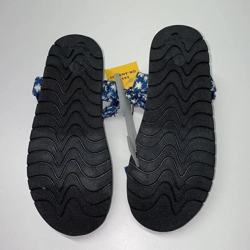 🔥Cat & Jack  kids shoes girls sandals  New Blue/Black (200)